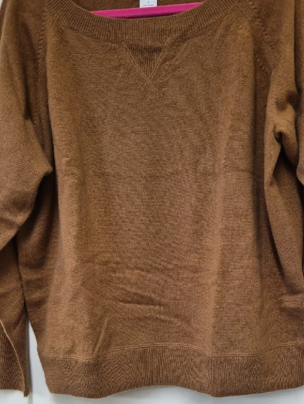 J. Crew Women's Camel Crewneck Sweater